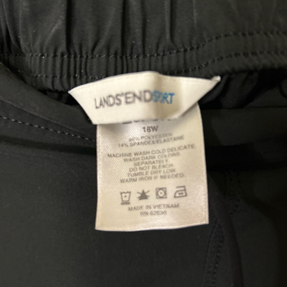lands’ end women’s shorts 18w black - Picture 2 of 5